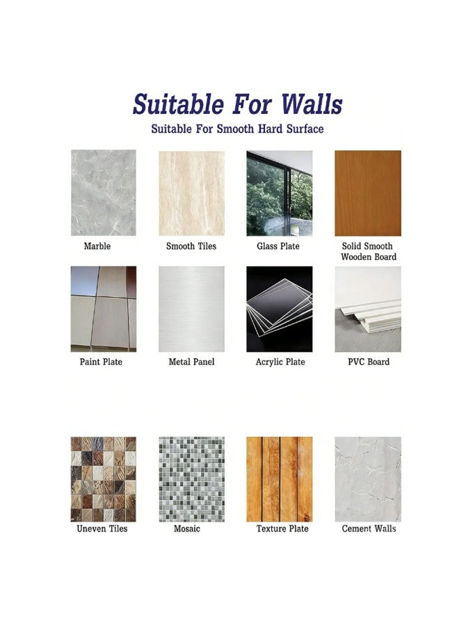 Mop Holder Anti Slip Wall mount mop holder, Broom Gripper Self Adhesive, Broom mop holder 4 pack Wall Mounted Storage, Organization Your Home, Kitchen Wardrobe - Image 3